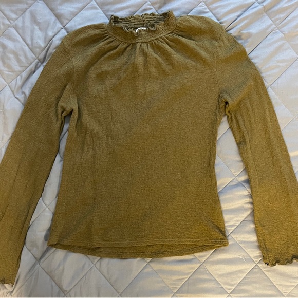 Madewell Texture & Thread Ruffled Mock Turtleneck - Picture 5 of 5